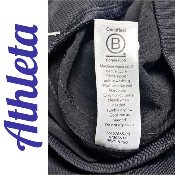 NWT ATHLETA NOLITA WIDE LEG PANTS Stretchy Casual Versatile Black, Size 20 - Picture 10 of 12